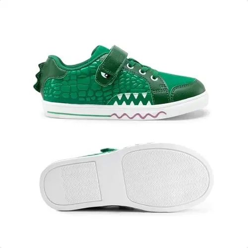 DREAM PAIRS Boys Sneakers Little Kids Toddler Shoes Storybook Causal Walking Shoes Non-Slip with Hook and Loop - 5