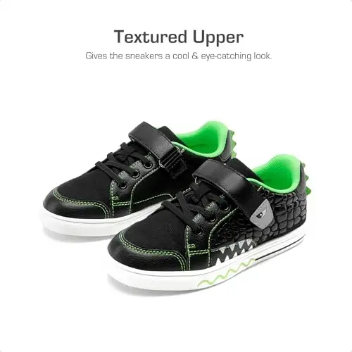 DREAM PAIRS Boys Sneakers Little Kids Toddler Shoes Storybook Causal Walking Shoes Non-Slip with Hook and Loop - 4