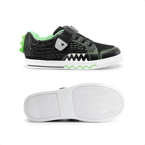 DREAM PAIRS Boys Sneakers Little Kids Toddler Shoes Storybook Causal Walking Shoes Non-Slip with Hook and Loop - 5