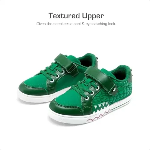 DREAM PAIRS Boys Sneakers Little Kids Toddler Shoes Storybook Causal Walking Shoes Non-Slip with Hook and Loop - 4