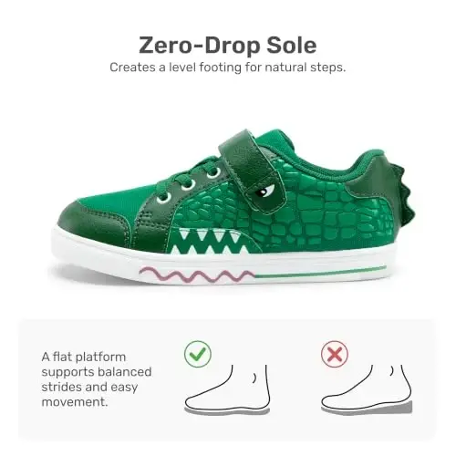 DREAM PAIRS Boys Sneakers Little Kids Toddler Shoes Storybook Causal Walking Shoes Non-Slip with Hook and Loop - 4