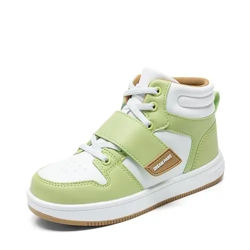 DREAM PAIRS Boys Girls High Top Sneaker LilLegends Skyhigh Basketball Shoes - DREAM