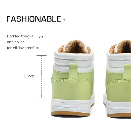 DREAM PAIRS Boys Girls High Top Sneaker LilLegends Skyhigh Basketball Shoes - 5