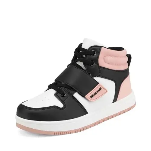 DREAM PAIRS Boys Girls High Top Sneaker LilLegends Skyhigh Basketball Shoes - 1