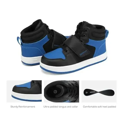DREAM PAIRS Boys Girls High Top Sneaker LilLegends Skyhigh Basketball Shoes - 3