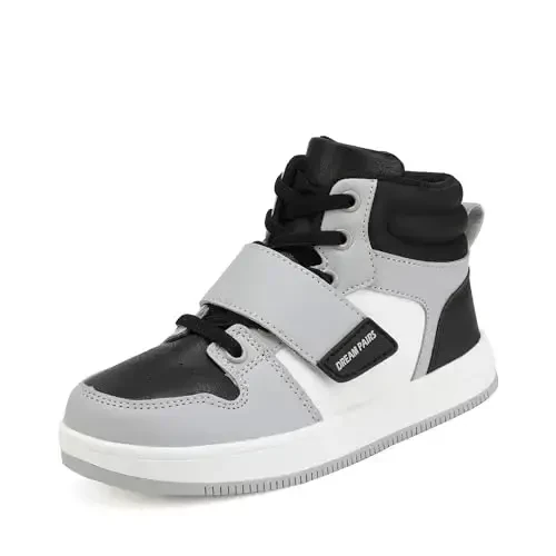 DREAM PAIRS Boys Girls High Top Sneaker LilLegends Skyhigh Basketball Shoes 