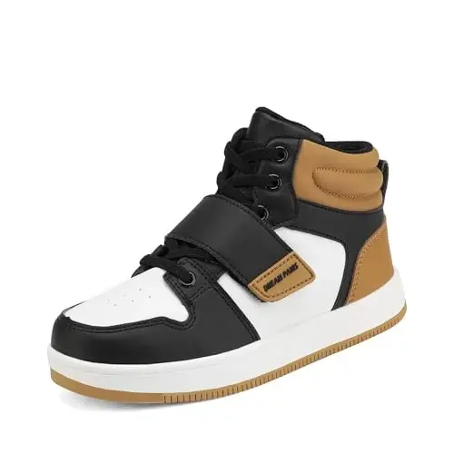 DREAM PAIRS Boys Girls High Top Sneaker LilLegends Skyhigh Basketball Shoes 