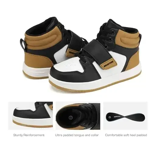 DREAM PAIRS Boys Girls High Top Sneaker LilLegends Skyhigh Basketball Shoes - 3