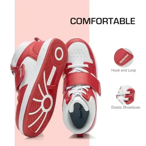 DREAM PAIRS Boys Girls High Top Sneaker LilLegends Skyhigh Basketball Shoes - MODAZONE (1)