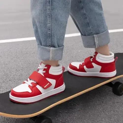 DREAM PAIRS Boys Girls High Top Sneaker LilLegends Skyhigh Basketball Shoes - 6