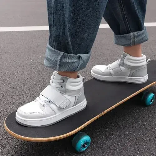 DREAM PAIRS Boys Girls High Top Sneaker LilLegends Skyhigh Basketball Shoes - 5