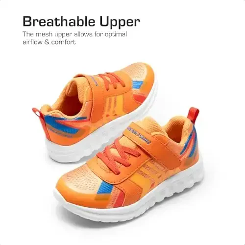 DREAM PAIRS Girls Boys Shoes Kids Tennis EZ-Ons Quicksteps School Sneakers Breathable Running Athletic Shoes - 3