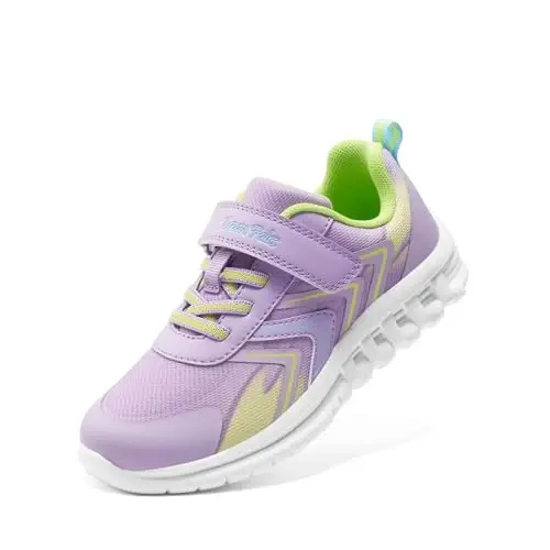 DREAM PAIRS Kids Shoes Sneakers Athletic Running | Lightweight,Breathable,Comfortable, Non Slip,Hook-and-Loop,Walking, Gym, School, Daily Play - 1