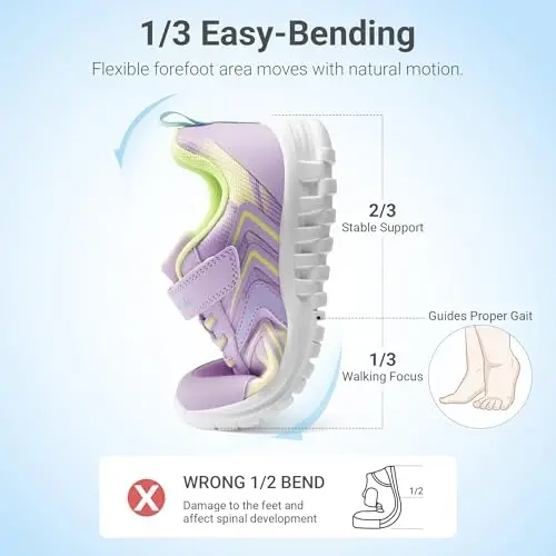 DREAM PAIRS Kids Shoes Sneakers Athletic Running | Lightweight,Breathable,Comfortable, Non Slip,Hook-and-Loop,Walking, Gym, School, Daily Play - 4