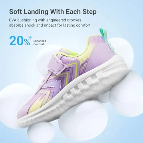 DREAM PAIRS Kids Shoes Sneakers Athletic Running | Lightweight,Breathable,Comfortable, Non Slip,Hook-and-Loop,Walking, Gym, School, Daily Play - 6
