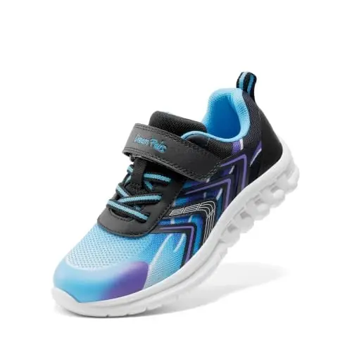 DREAM PAIRS Kids Shoes Sneakers Athletic Running | Lightweight,Breathable,Comfortable, Non Slip,Hook-and-Loop,Walking, Gym, School, Daily Play - 1
