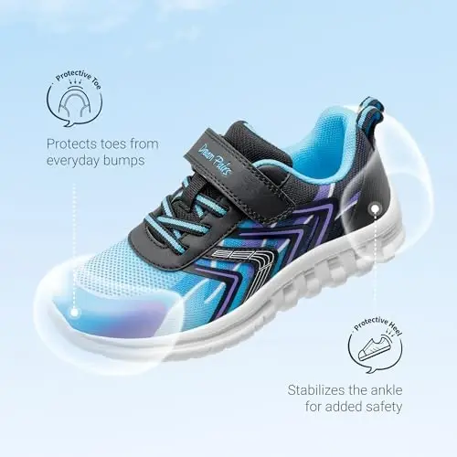 DREAM PAIRS Kids Shoes Sneakers Athletic Running | Lightweight,Breathable,Comfortable, Non Slip,Hook-and-Loop,Walking, Gym, School, Daily Play - 5