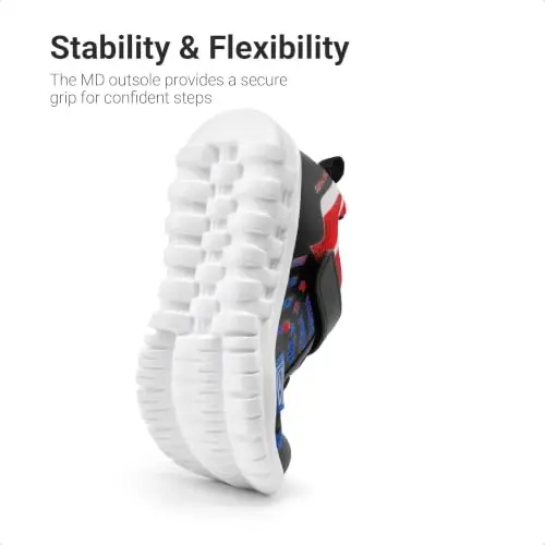 DREAM PAIRS Kids Sneakers Running | Lightweight, Breathable knit upper, Hook-and-loop, Cushioned foam insole, Boys Girls athletic tennis shoes - 6