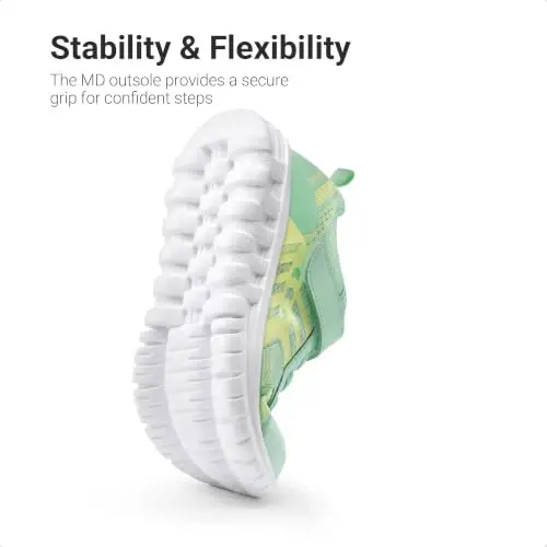 DREAM PAIRS Kids Sneakers Running | Lightweight, Breathable knit upper, Hook-and-loop, Cushioned foam insole, Boys Girls athletic tennis shoes - 6