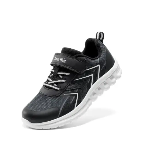 DREAM PAIRS Kids Sneakers Running | Lightweight,Breathable,Comfortable, Non Slip,Hook-and-Loop,Walking, Gym, School, Daily Play - 1