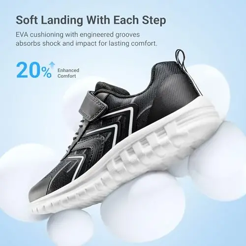 DREAM PAIRS Kids Sneakers Running | Lightweight,Breathable,Comfortable, Non Slip,Hook-and-Loop,Walking, Gym, School, Daily Play - 6