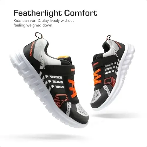 DREAM PAIRS Girls Boys Shoes Kids Tennis EZ-Ons Quicksteps School Sneakers Breathable Running Athletic Shoes - 4