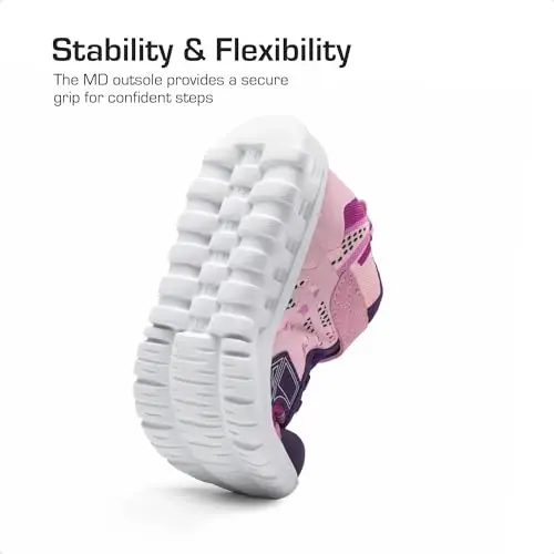 DREAM PAIRS Kız Erkek Çocuk Ayakkabıları Çocuk Tenis EZ-Ons Quicksteps Okul Sneakerları Nefes Alabilir Koşu Atletik Ayakkabılar - 6