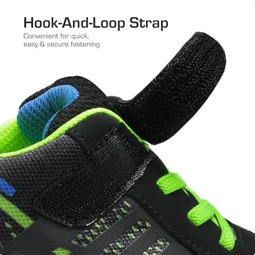 DREAM PAIRS Kız Erkek Çocuk Ayakkabıları Çocuk Tenis EZ-Ons Quicksteps Okul Spor Ayakkabıları Nefes Alabilen Koşu Atletik Ayakkabılar - 2