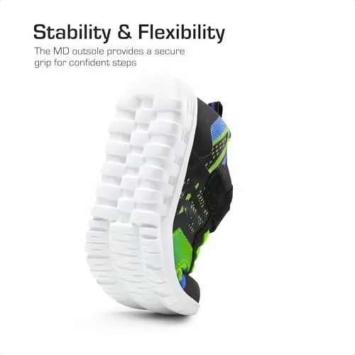 DREAM PAIRS Kız Erkek Çocuk Ayakkabıları Çocuk Tenis EZ-Ons Quicksteps Okul Spor Ayakkabıları Nefes Alabilen Koşu Atletik Ayakkabılar - 5