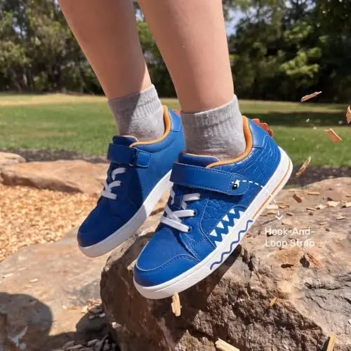 DREAM PAIRS O‘g‘il bolalar krossovkalari Kichik bolalar va chaqaloqlar uchun poyabzal Storybook kundalik yurish poyabzallari Sirpanmaydigan, yopishqoq tasmali - 3