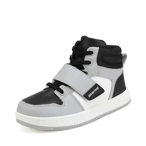 DREAM PAIRS Boys Girls High Top Sneaker LilLegends Skyhigh Basketball Shoes - 1