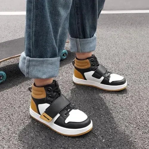 DREAM PAIRS O'g'il bolalar Qizlar Yuqori Top Sneaker LilLegends Skyhigh Basketbol Poyafzallari - 5