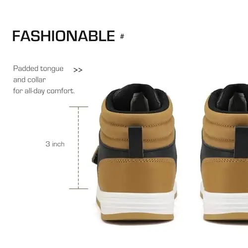 DREAM PAIRS O'g'il bolalar Qizlar Yuqori Top Sneaker LilLegends Skyhigh Basketbol Poyafzallari - 4