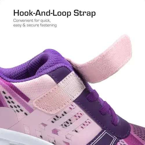 DREAM PAIRS Qizlar O'g'il Bolalar Poyabzallari Bolalar Tennisi EZ-Ons Quicksteps Maktab Krossovkalari Nafas Oluvchi Yugurish Atletik Poyabzallari - MODAZONE (1)