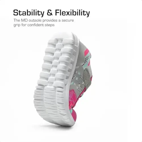 DREAM PAIRS Qizlar O'g'il bolalar poyafzallari Bolalar tennisi EZ-Ons Quicksteps Maktab krossovkalari Nafas oladigan yugurish sport poyafzallari - 6