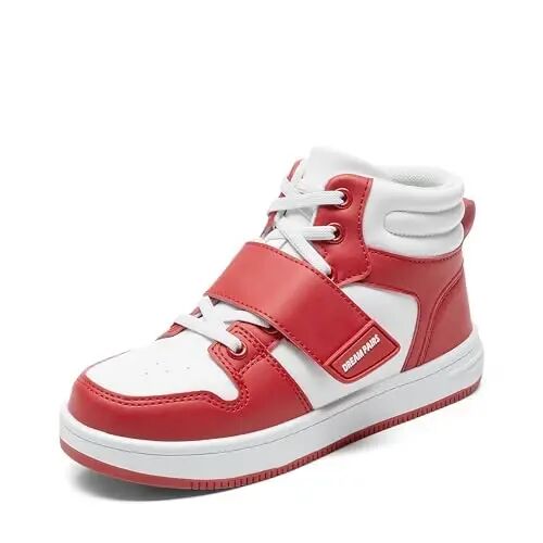 DREAM PAIRS Unisex Basketball Shoes School Sneaker | Pull-On Elastic/Bungee laces Ankle Support Comfort Cushioning High Top Easy-Care Outdoor Athletic Daily Casually School Walk - 1