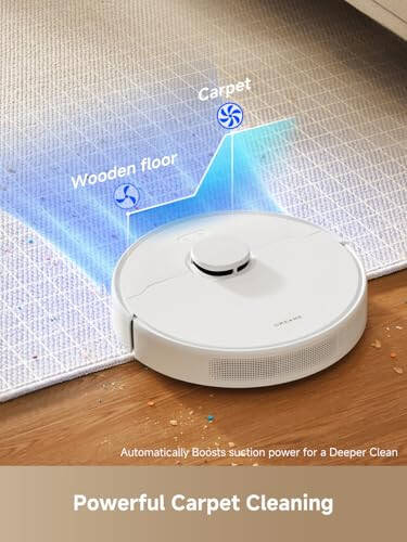 Dreame D10 Plus Gen 2 robot chang'ir va mop, 90 kunlik tozalash uchun o'zini bo'shatuvchi bazasi, 6000 Pa so'rish kuchi va LiDAR navigatsiyasi, to'siqlarni aniqlash, Wi-Fi bilan bog'langan. - 14