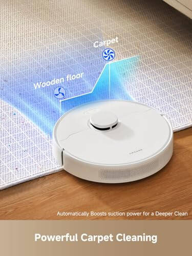 Dreame D10 Plus Gen 2 robot chang'ir va mop, 90 kunlik tozalash uchun o'zini bo'shatuvchi bazasi, 6000 Pa so'rish kuchi va LiDAR navigatsiyasi, to'siqlarni aniqlash, Wi-Fi bilan bog'langan. - 6