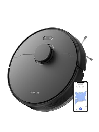 dreame D9 Max Gen 2 Robot Vacuum and Mop Combo, LDS Navigation, 6000Pa Strong Suction Power, 240mins Runtime, 2-in-1 Sweep and Mop, WiFi, APP, Voice Control - 1