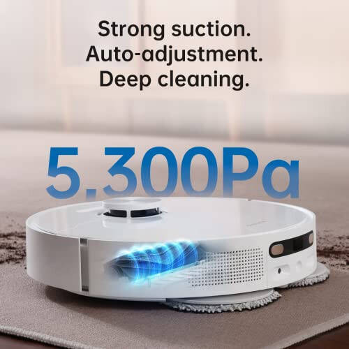 dreame L10s Ultra Robot Vacuum and Mop Combo, Auto Mop Cleaning and Drying, Self-Refilling and Self-Emptying Base for 60 Days of Cleaning, 5300Pa Suction and AI Navigation, Compatible with Alexa - 6