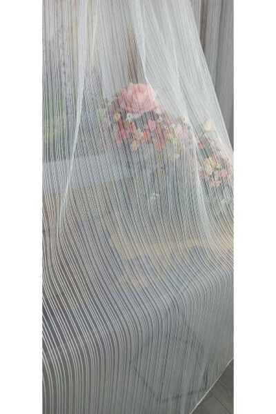 Dreamper Striped Tulle Curtain 1/3 (TIGHT) Pleat 3 - 4