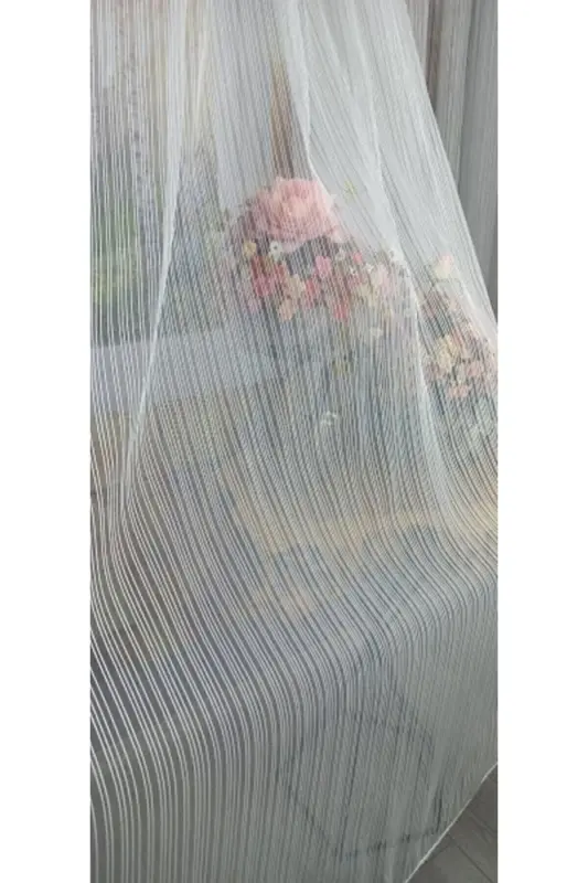 Dreamper Striped Tulle Curtain 1/3 (TIGHT) Pleat 3 - 7