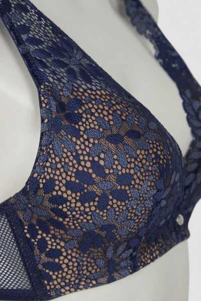 Dreamy Push Up Supported Navy Blue Bra - 4