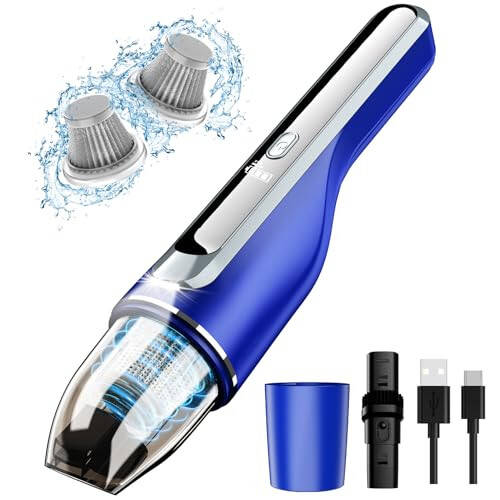 DRECELL Qo'l bilan ishlatiladigan Simsiz Chang Yig'uvchi, Fırçasız Motor va 14000Pa So'rish Kuchiga Ega Avtomobil Chang Yig'uvchi, 1.2kg Yengil, LED Chiroq, Portativ Yupqa Mini Chang Yig'uvchi Avtomobil Uy Hayvonlar Uchun - 1