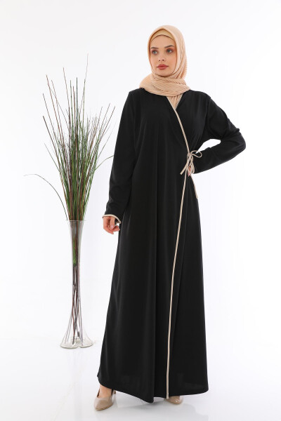 Dress Prayer Inside and Outside Knot Black Color - 1