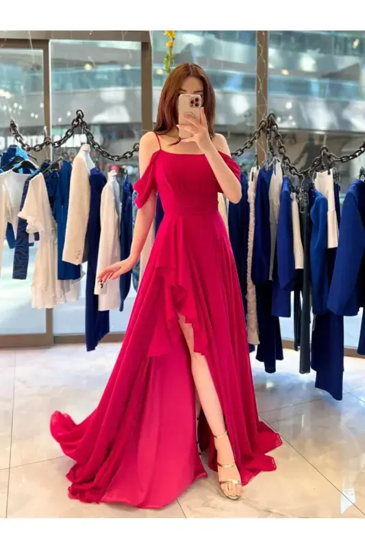 Dress Red-Fuchsia - MISSSWANS