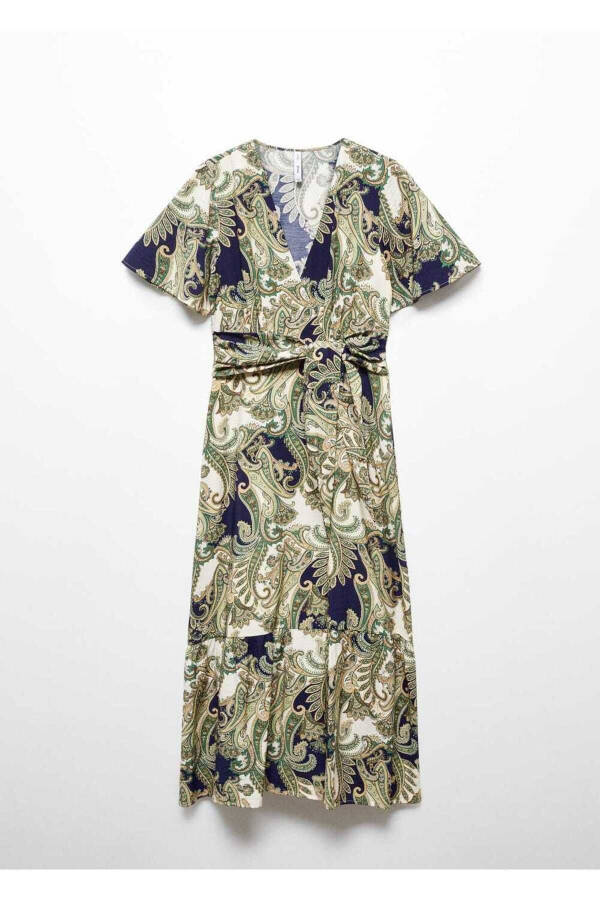 Dress with Patterned Bows - 3