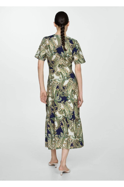 Dress with Patterned Bows - 4