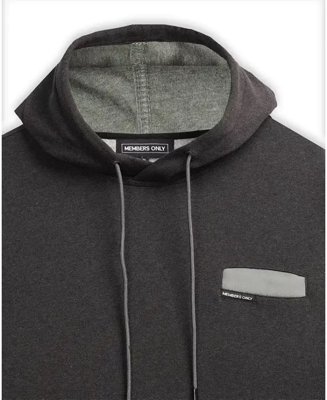 Drew Colorblock Hooded Sweatshirt for Men - Charcoal - 5