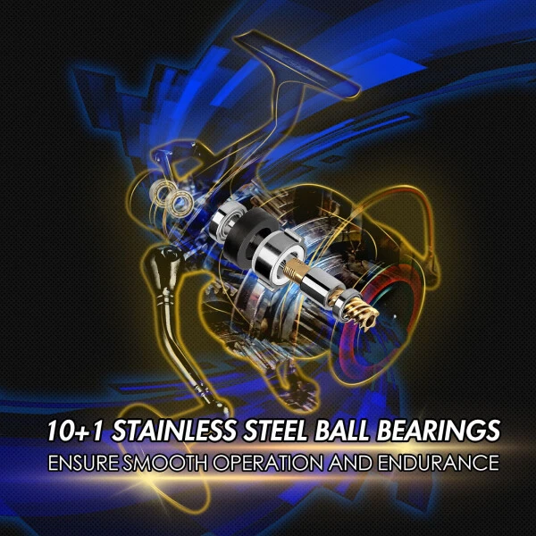 Dr.Fish Hercules-II Baitfeeder Spinning Reel 4000 Spare Spool Max 29Lb Carbon Fiber Drag Saltwater Freshwater Fishing Reel Live Liner Front Rear Drag - 4